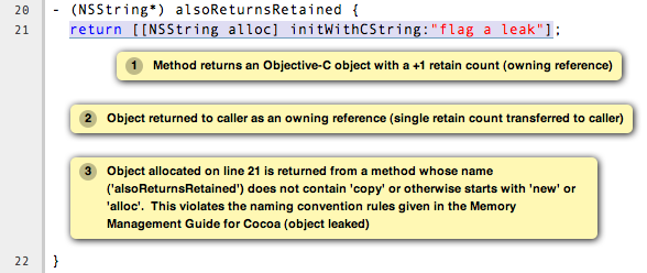 example returns retained