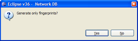 Generate results: fingerprints