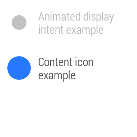 Select 'Content icon example'