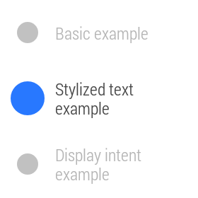 Select 'Stylized text example'