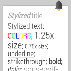 Stylized text example