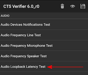 audio latency loopback